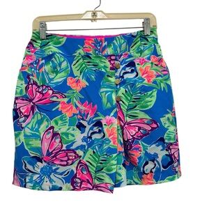 Lilly‎ Pulitzer Luxletic Daphne Skort Pundy Blue Isle Be Back Golf Size 2